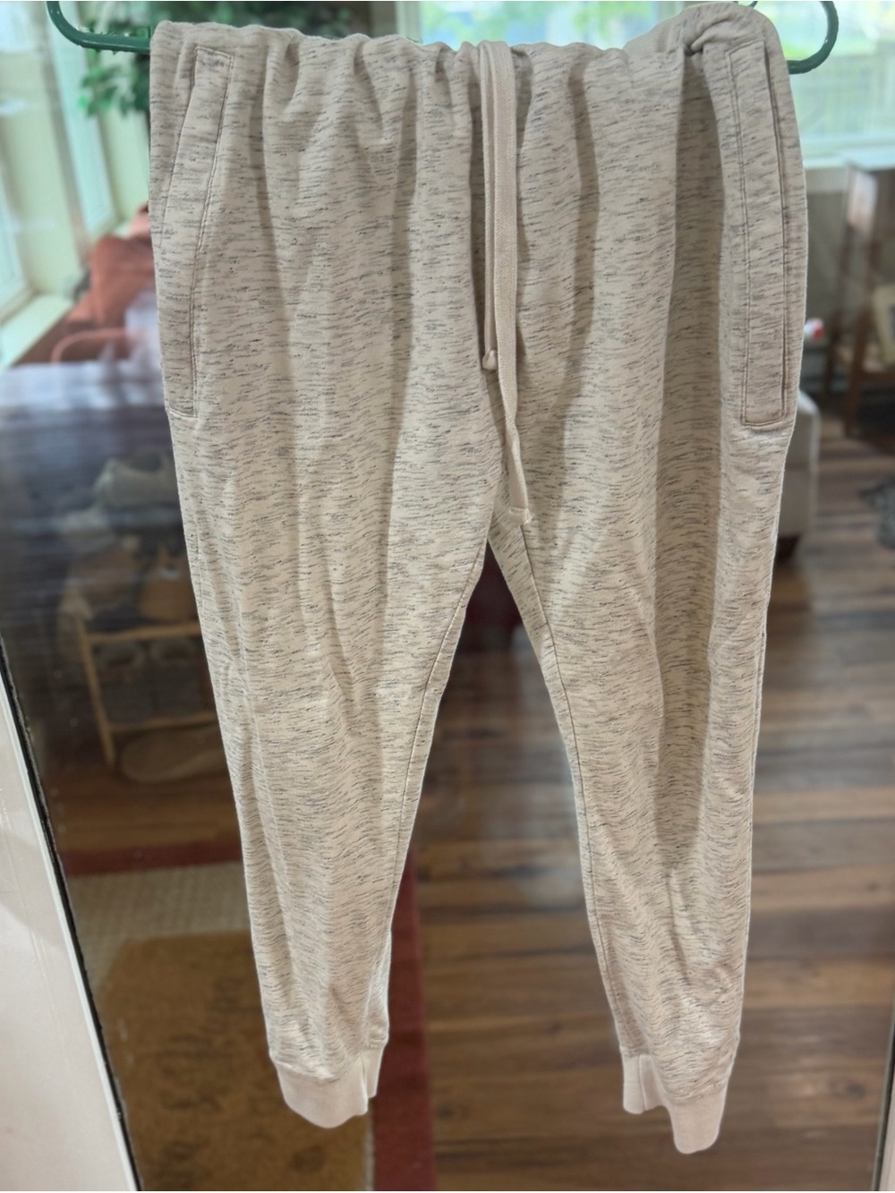 Mono B Cream 2 pc set. Heather Hoodie /Leggings Size Medium - Picture 5 of 12